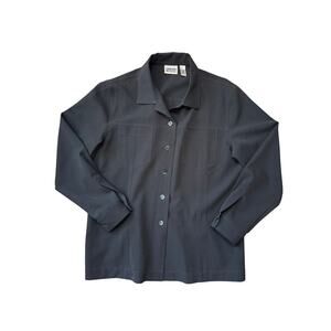 Vintage Chicos Designs simple black, lightweight blazer/ Jacket, size 2 (16-18)